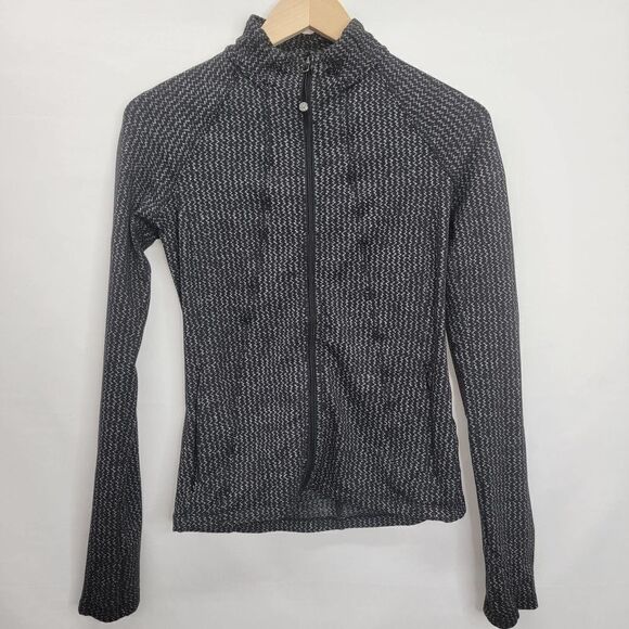 ATHLETA Heartbeat Hope Herringbone Form Athletic Full Zip Jacket Women’s Size Xs - Picture 4 of 16